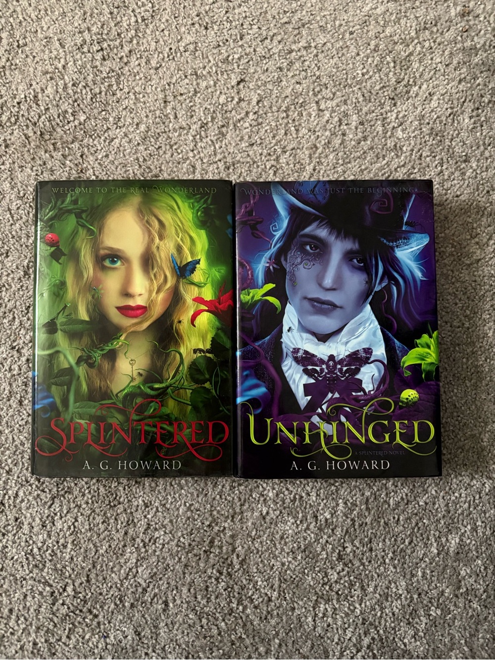 Splintered & Unhinged Hardcover Book Set - Green & Purple Covers